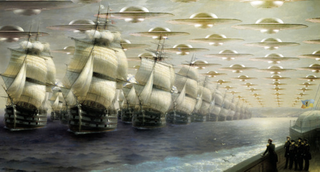 Illustration for article titled Spaceships and lightsabers, as envisioned by the Great Masters!